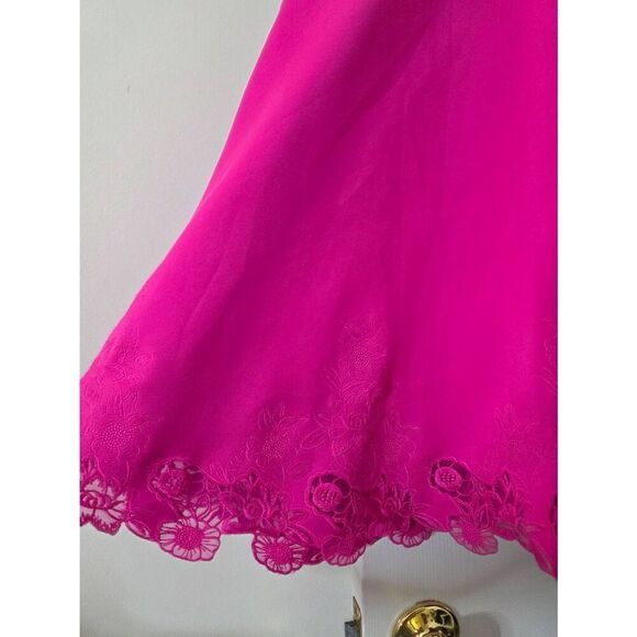 Ted Baker Zaffron Embroidered Pink Dress Size 1 (US 4) - Picture 5 of 12